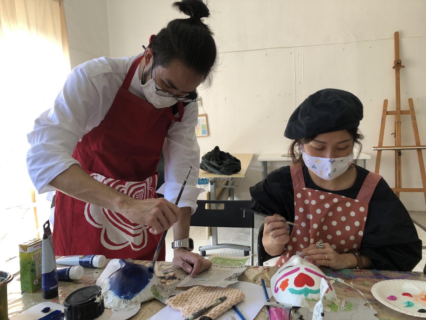 Mask making workshop, 2019. - Sangeeta Charan